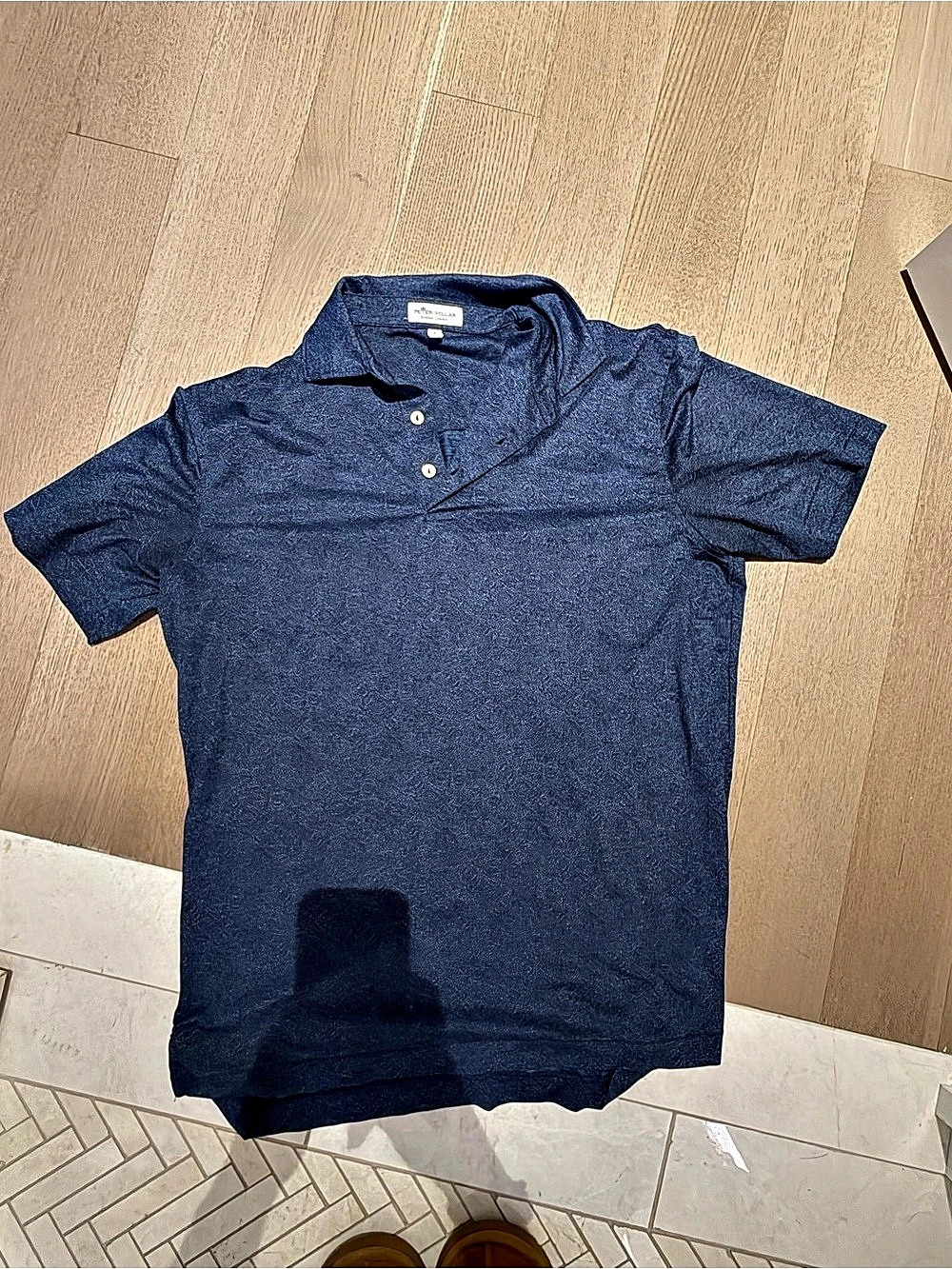 Peter Millar Summer Comfort / Gold Performance Polo Shirt Men's Polo Blue Medium